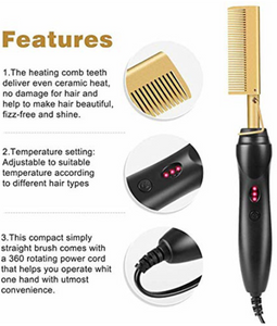 Ceramic Hair Straightening Comb