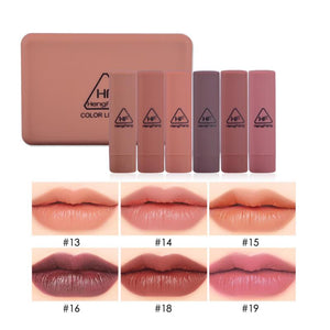 6Pcs/set Matte Waterproof Lipstick Set